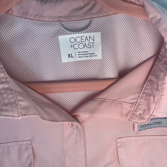 Ocean + Coast Pink Button-Up Shirt - Picture 2 of 5
